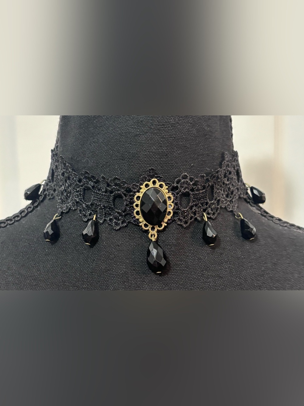 Black Beaded Choker
